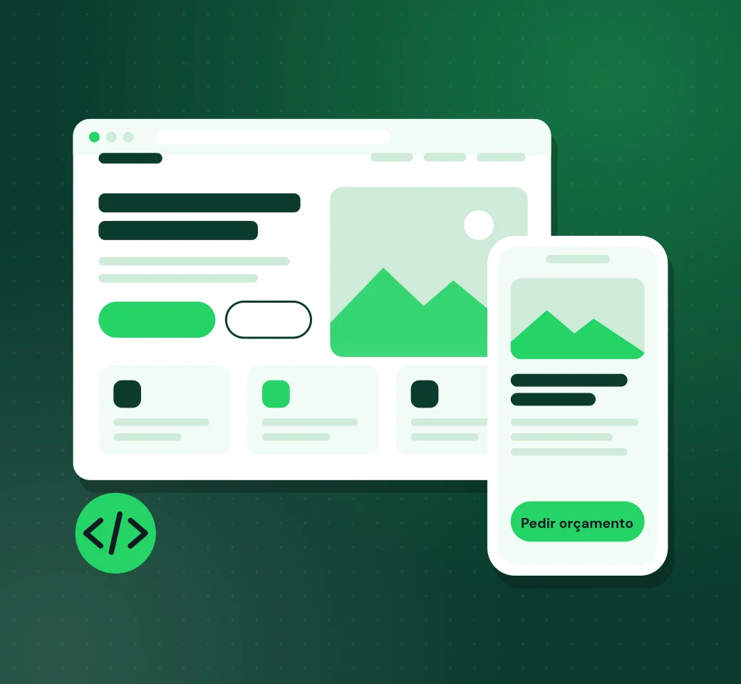 Website à medida em computador e telemóvel