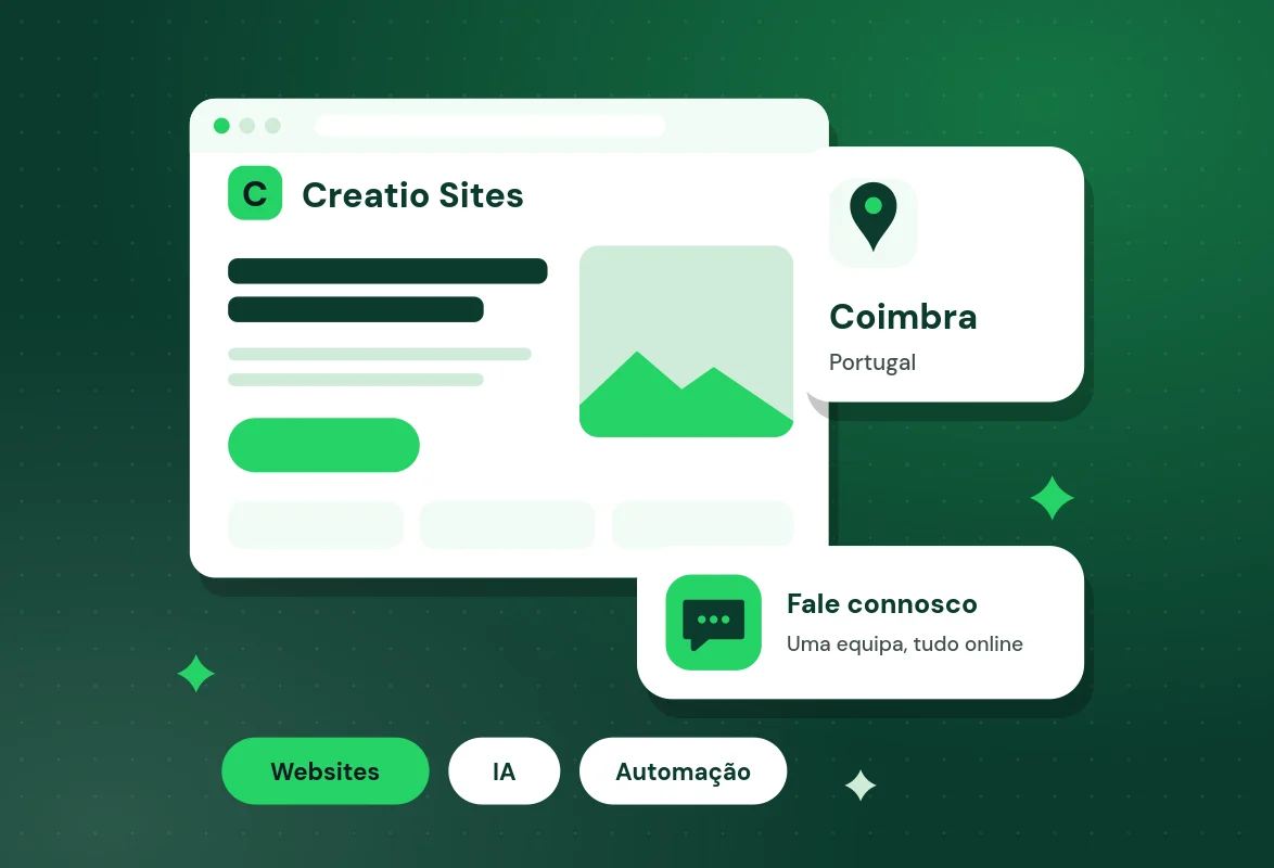 Creatio Sites, agência web e de IA em Coimbra